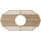 Ekena Millwork Chrysler Wood Fretwork Pierced Ceiling Medallion, Red Oak, 22"W x 11"H x 5 3/4"ID x 3/8"T CMWP22X11X0375CSRO - alternate 5